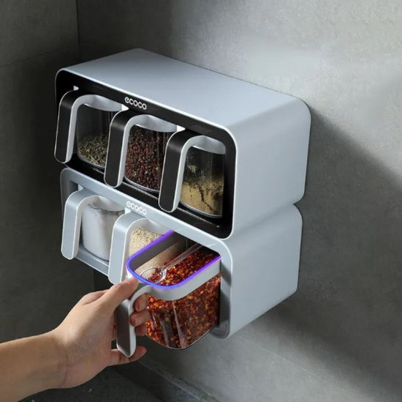 Premium Quality Wall Mounted Ecoco Spice Rack Organizer