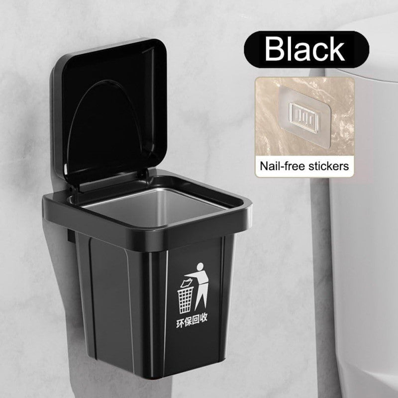 Elegant Wall Mounted Metal Ashtray And Waste Bin