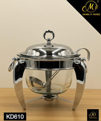 Food Warmer Bowl With Burner (Capacity: 4.0 Liter)