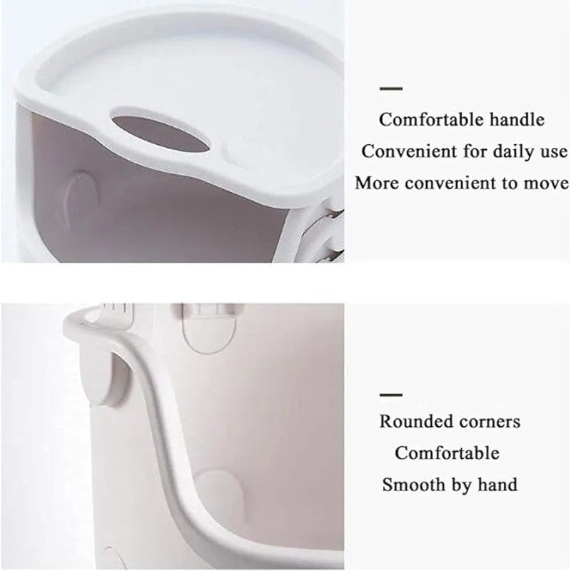 2 Tier Kids Toy Storage Trolley – Mobile Organizer for Toys & Essentials | Adornia.pk