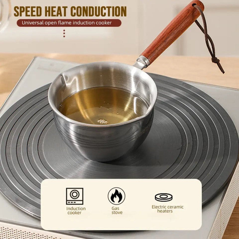 Stainless Steel Oil Splash Pot – Kitchen Oil Storage & Pouring Container | Adornia.pk