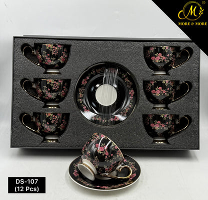 Johnson Bros Inspired Cup & Saucer Set - Design: DS-107