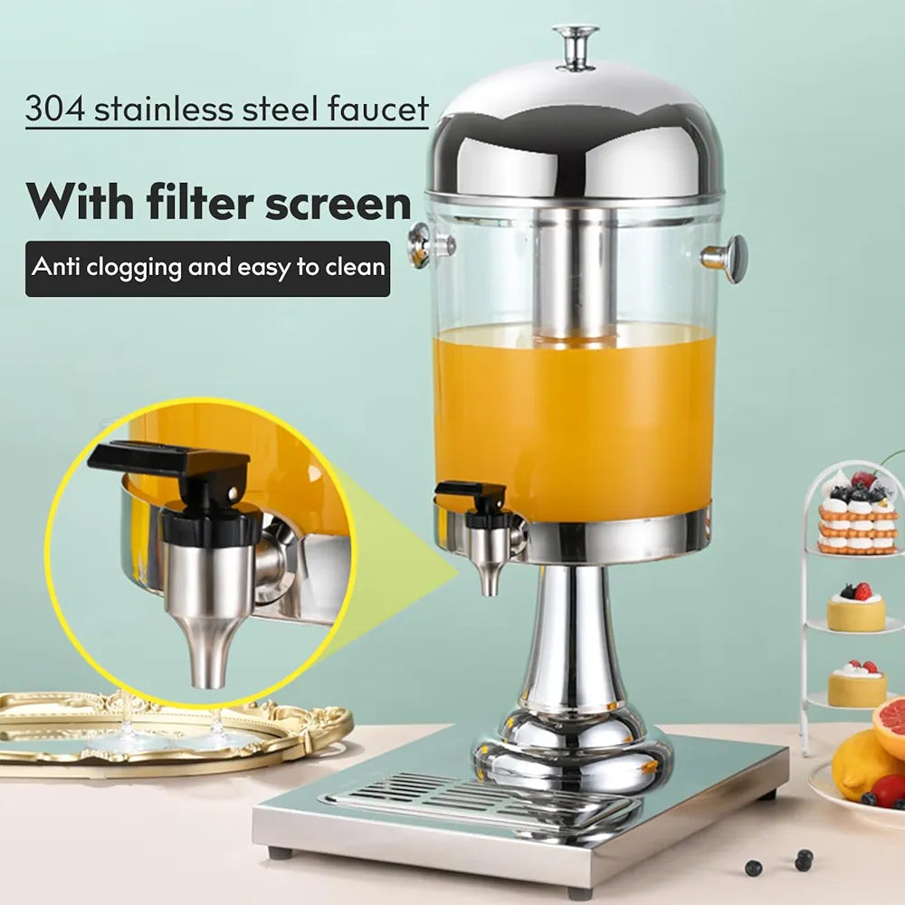 Acrylic & Steel Double Juice Dispenser
