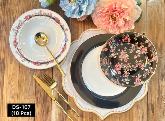 Johnson Bros-Inspired Plate Set - Design: DS-107