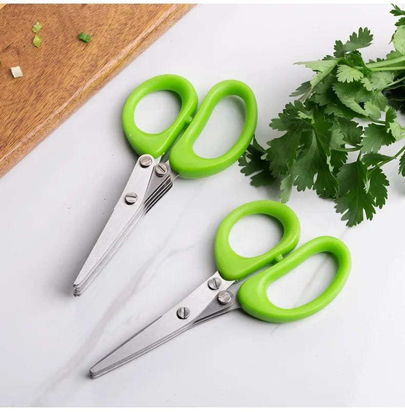 Stainless Steel 5 Blades Herb's Kitchen Scissor