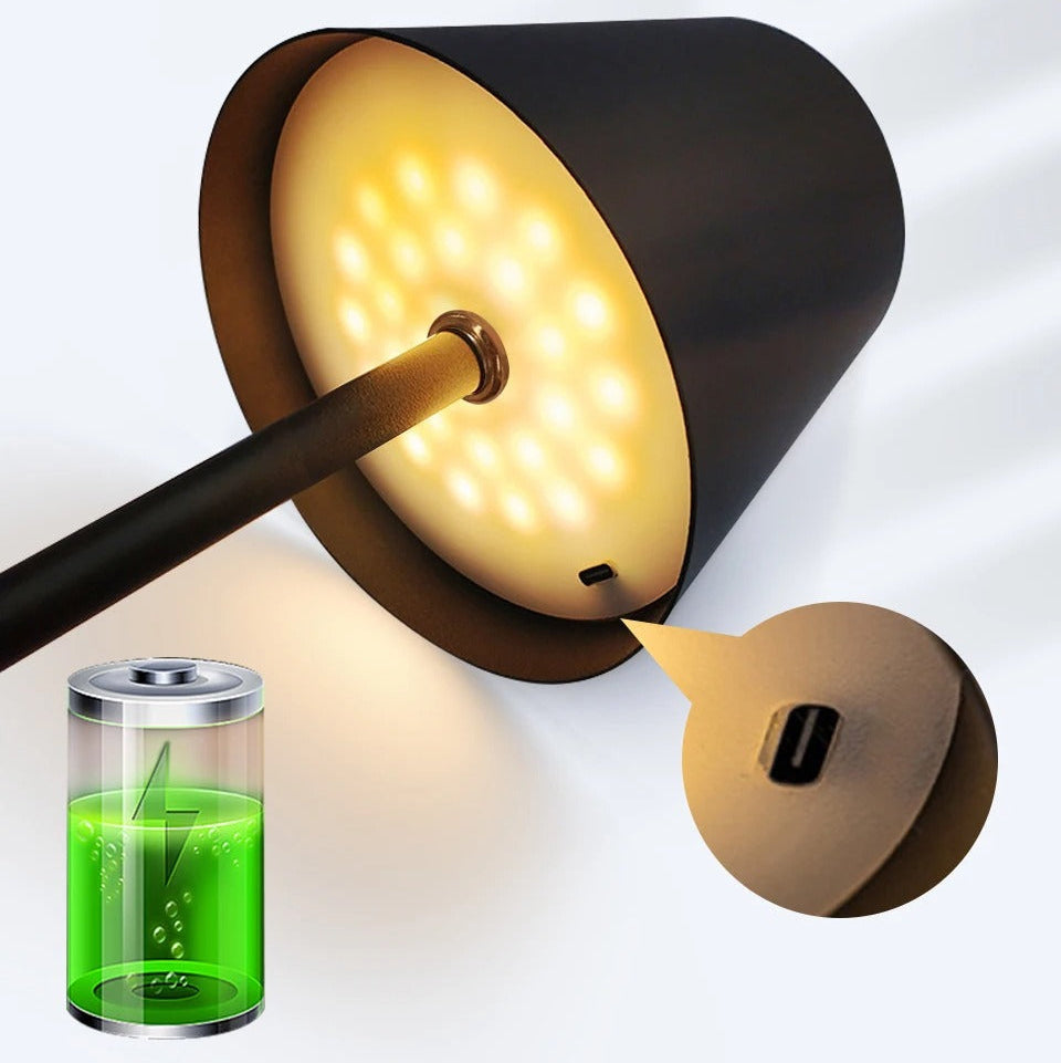 3 Colors Mode Rechargeable LED Table Lamp Touch Switch