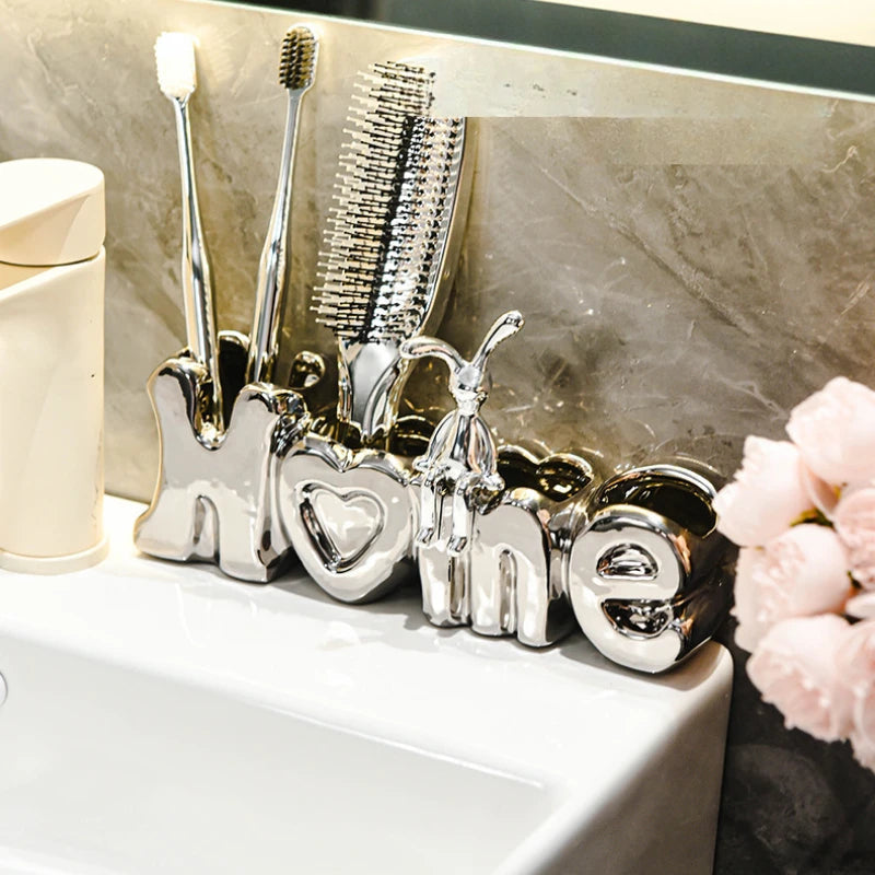 HOME Ceramic Toothbrush Holder