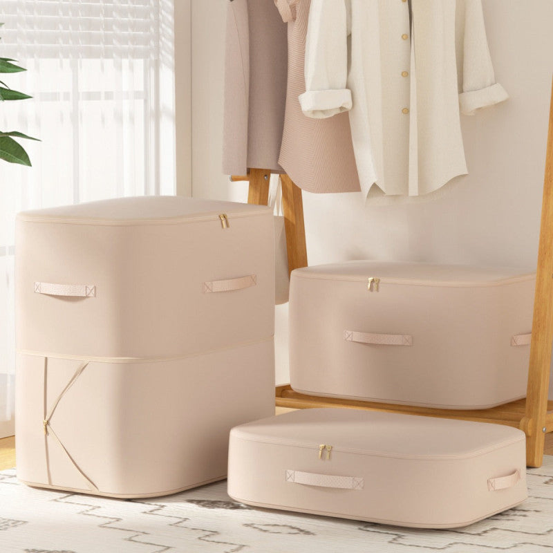 Ultra Space Saving Self Compression Storage Bags with Durable Handle – Large Capacity Organizers for Clothes & Bedding