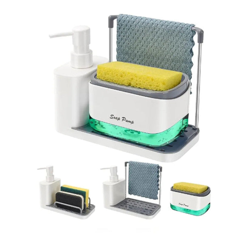 Soap Pump Dispenser | Refillable Liquid Soap Bottle for Bathroom, Kitchen & Hand Wash Station