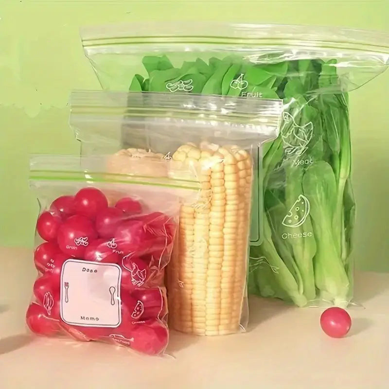 Sealed Food Storage Zip Lock Bag (3 Different Sizes)