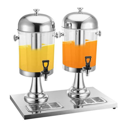 Acrylic & Steel Double Juice Dispenser