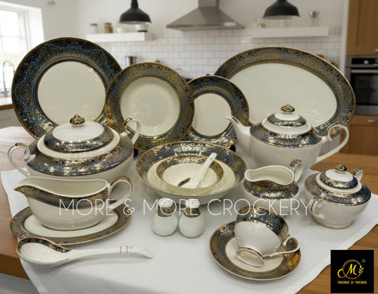 Yamasen Japan-Style Gold Plated Dinner Set - Design: Y-003