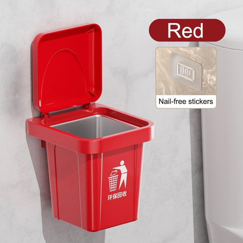 Elegant Wall Mounted Metal Ashtray And Waste Bin