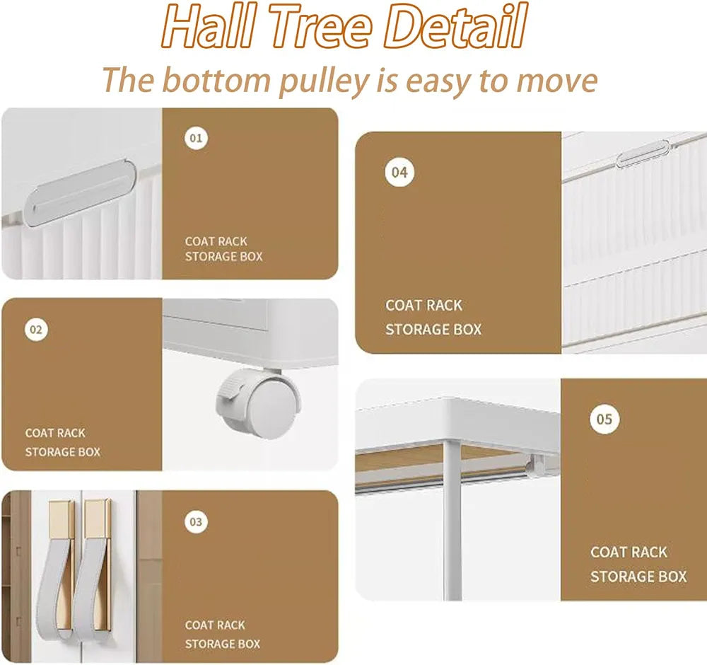 Portable Multifunctional Baby Wardrobe And Storage Cabinet