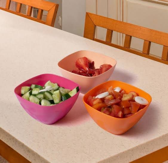 Pack of 6pcs Ruby Small Bowls Set (Mix/Random Color)