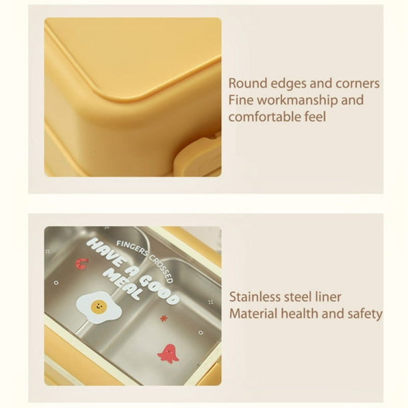 Insulated Stainless Steel 2 Layer Lunch Box – Portable Food Container | Adornia.pk