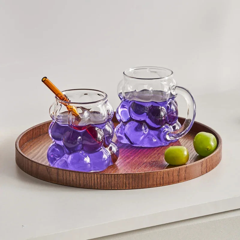 Unique Heat Shaped Glass Coffee Cup