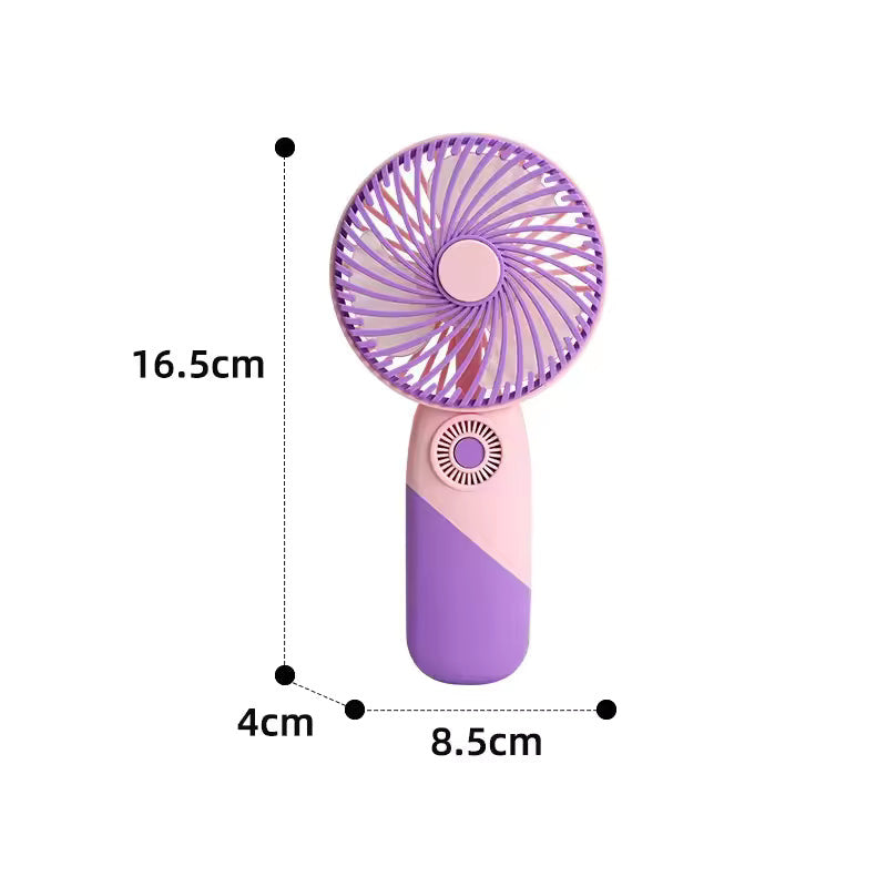 Portable Mini USB Fan Cute Cartoon Design 3 Speed Adjustable