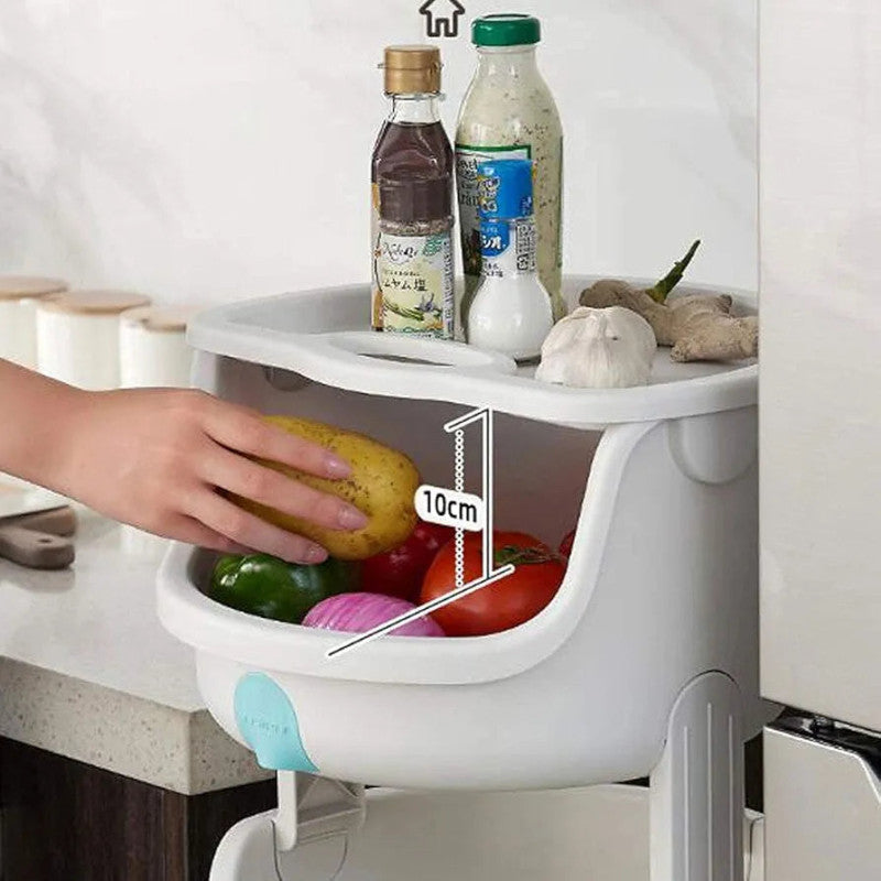 2 Tier Kids Toy Storage Trolley – Mobile Organizer for Toys & Essentials | Adornia.pk