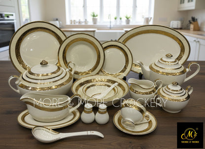 Yamasen Japan-Style Gold Plated Dinner Set - Design: Y-004