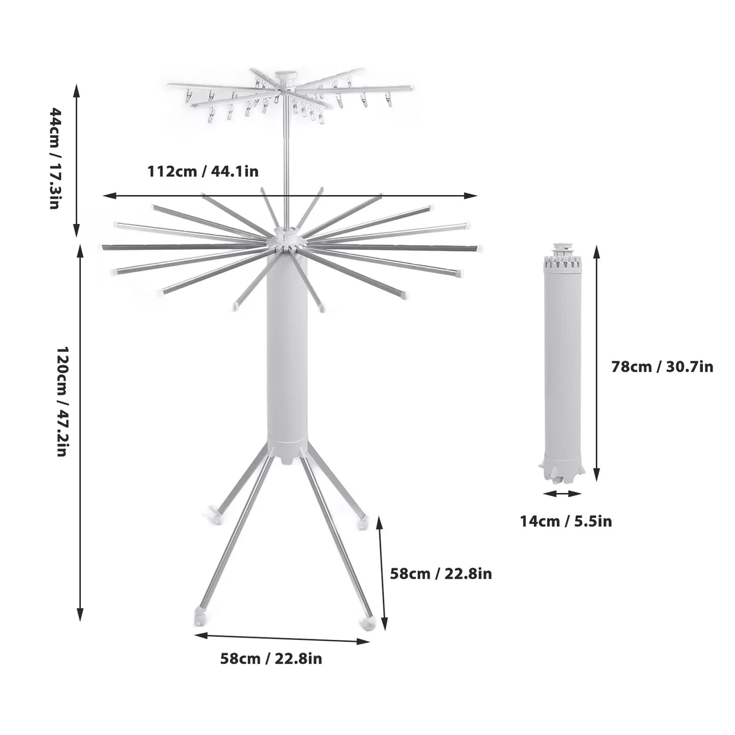 Foldable Laundry Stand Tripod