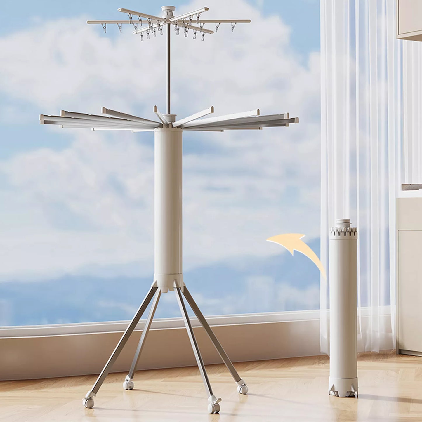 Foldable Laundry Stand Tripod