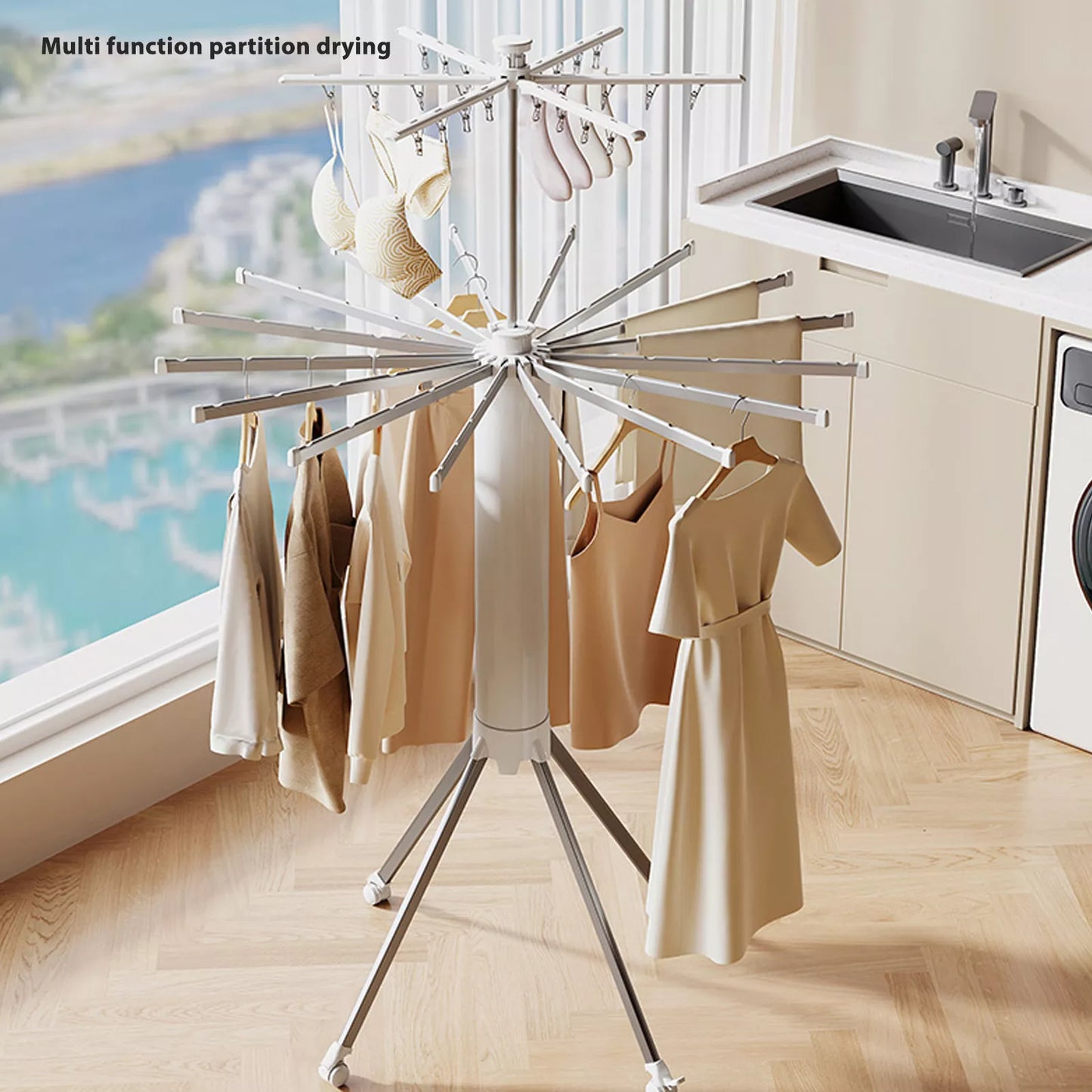 Foldable Laundry Stand Tripod