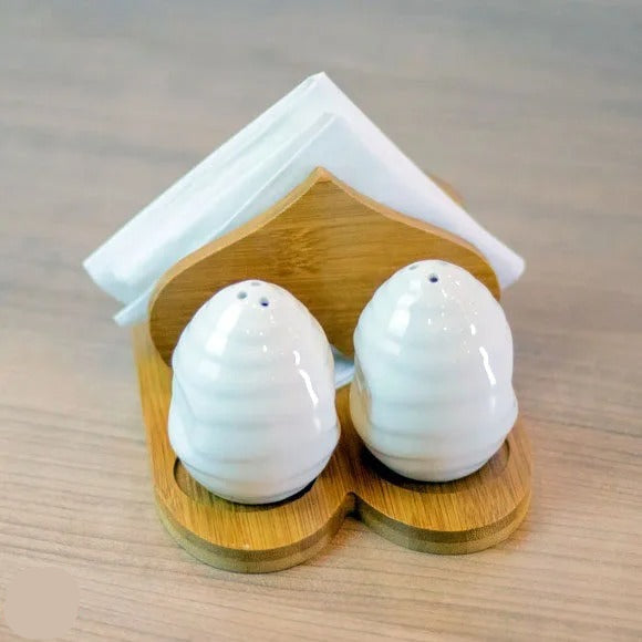 Salt n Pepper Stand With Napkin Holder