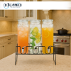 3 GLASS BEVERAGE DISPENSERS SET WITH STAND – LUXURY DRINK SERVER FOR JUICE & WATER – IDEAL FOR HOME & PARTIES
