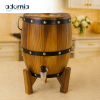 WOODEN BARREL WATER DISPENSER WITH TAP – 3 LITER LUXURY VILLA KITCHEN COUNTERTOP BEVERAGE CONTAINER BG45115