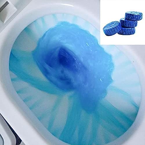Set Of 10 Blue Bubble Toilet Cleaner, Automatic Flushing Toilet Bowl Cleaner, Toilet Cleaning Tablets, Yellow Dirt Toilet Cleaning Tool, Bathroom Cleaning Ball Tablets, Home Deodorizer Toilet Cleaner