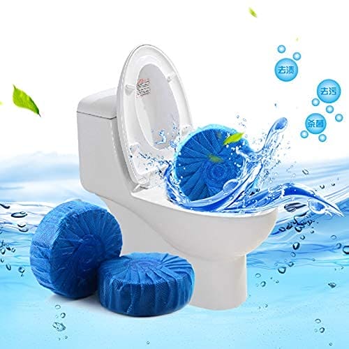 Set Of 10 Blue Bubble Toilet Cleaner