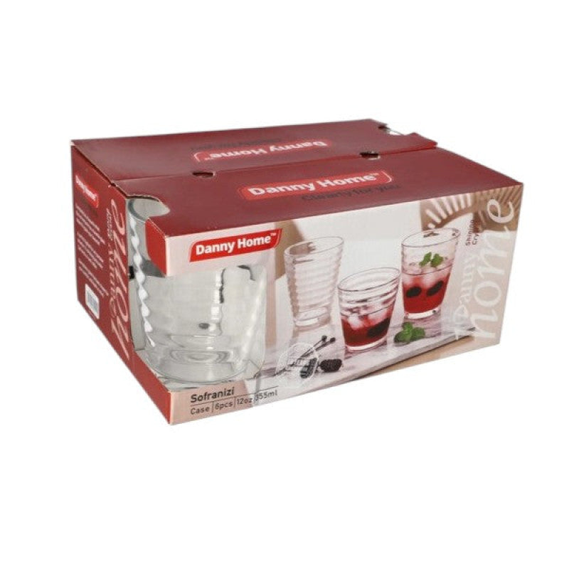 Glass 6Pcs Set 355ml 8c-1988-14