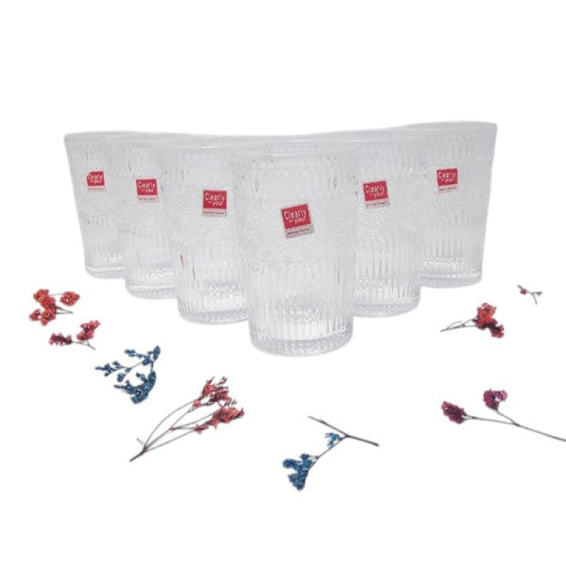 Glass 6Pcs Set 365ml 8c-1988-184