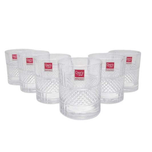 Glass Cup 6Pcs Set 315ml 8c-1988-25