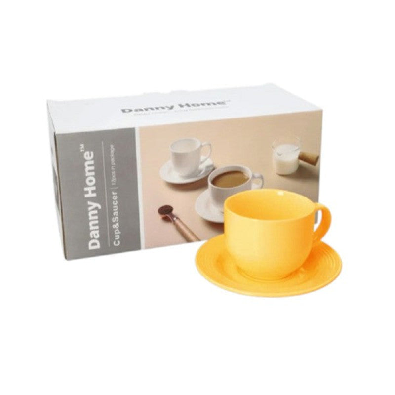 Cup Saucer Set 6Pcs 220ml 6c-SYP43-08