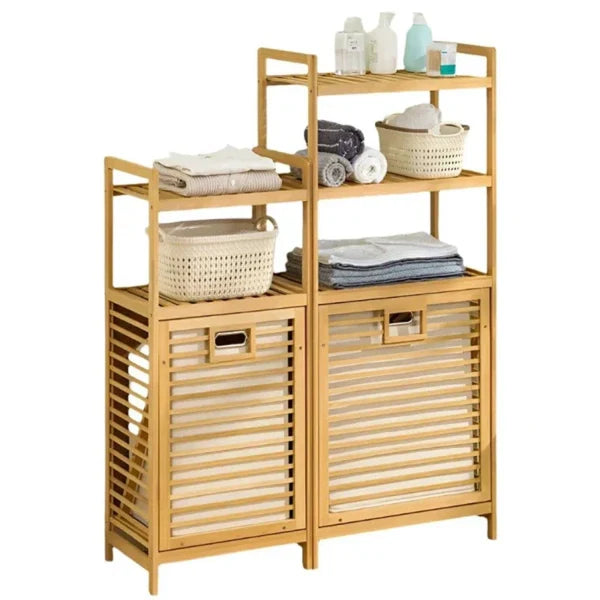 3-Tier Bamboo Laundry Basket