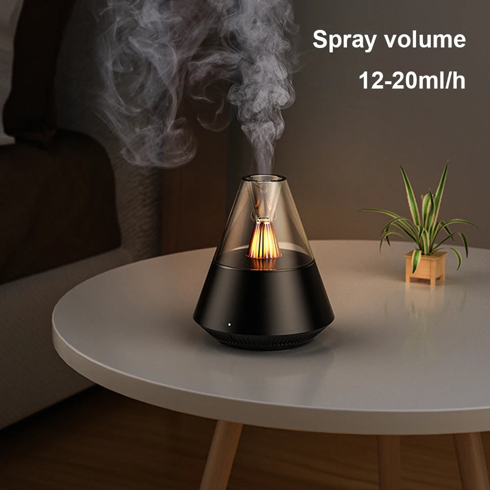 Volcanic Aroma Air Humidifier With Night Light