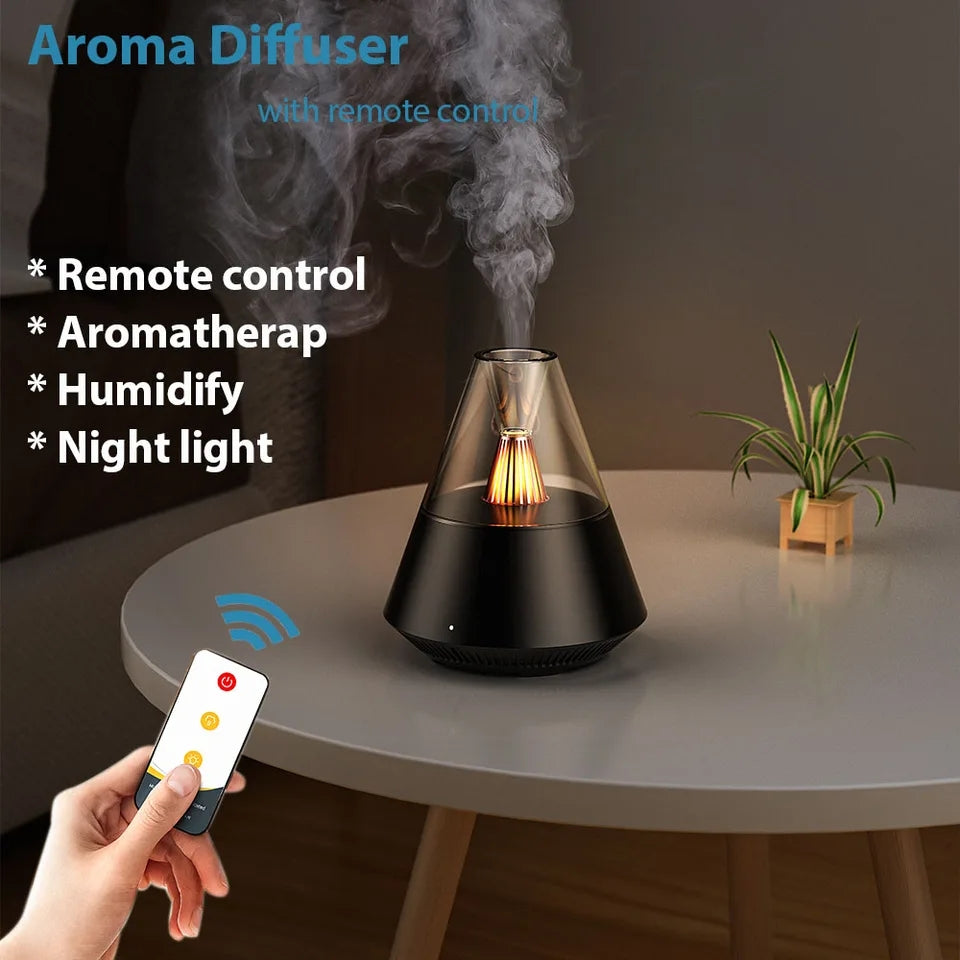 Volcanic Aroma Air Humidifier With Night Light