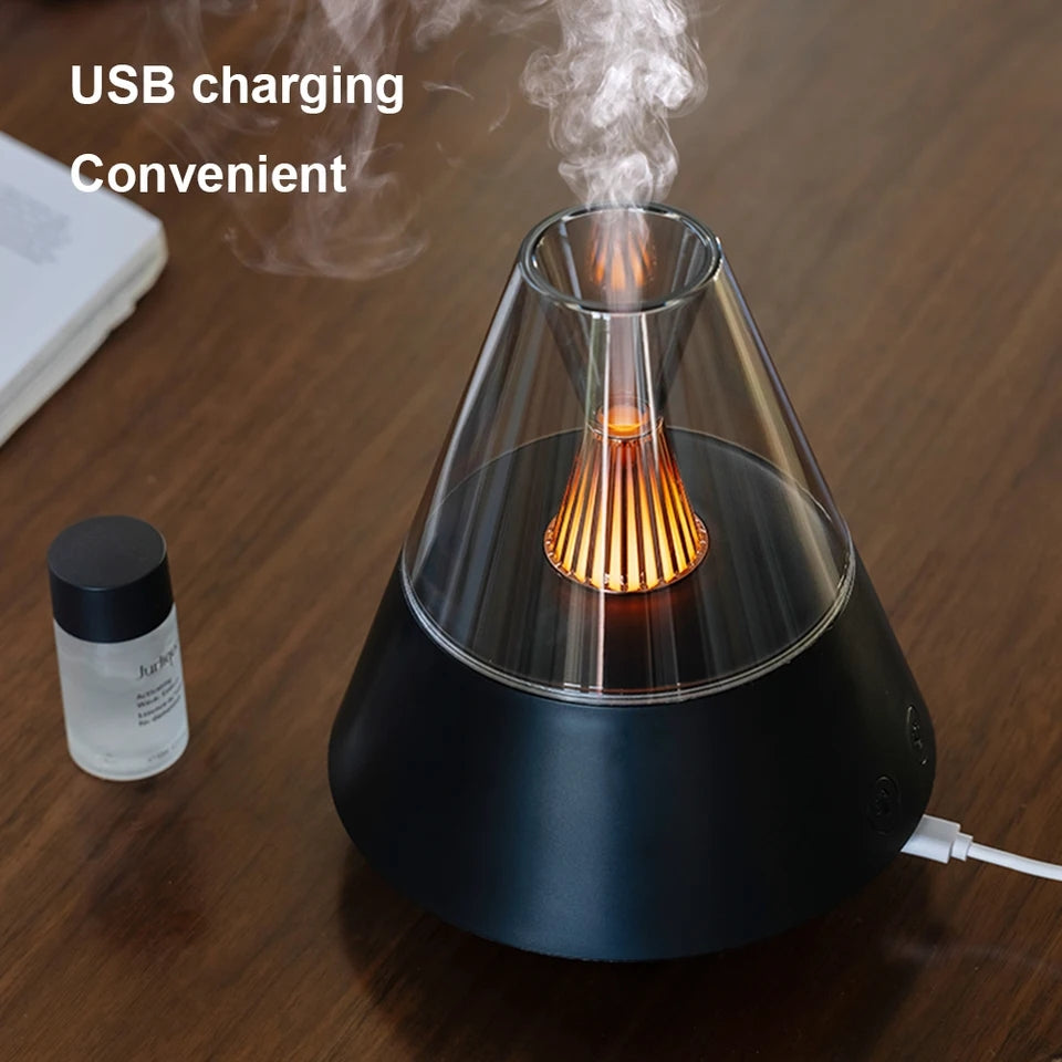 Volcanic Aroma Air Humidifier With Night Light