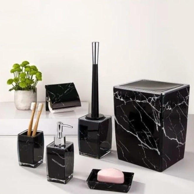 Square Acrylic BATH ACCESSORY SET