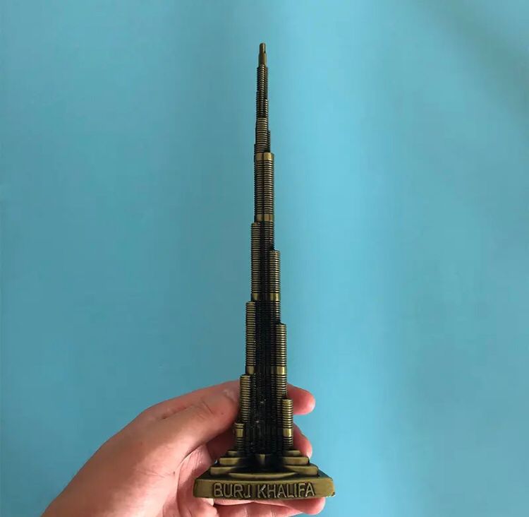 METAL BURJ KHALIFA MODEL