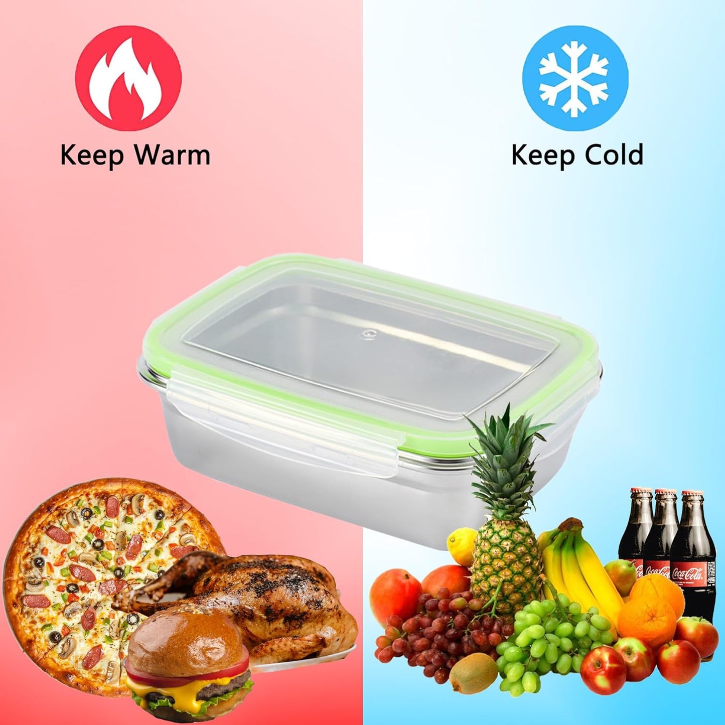 Stainless Steel Food Container With Lid