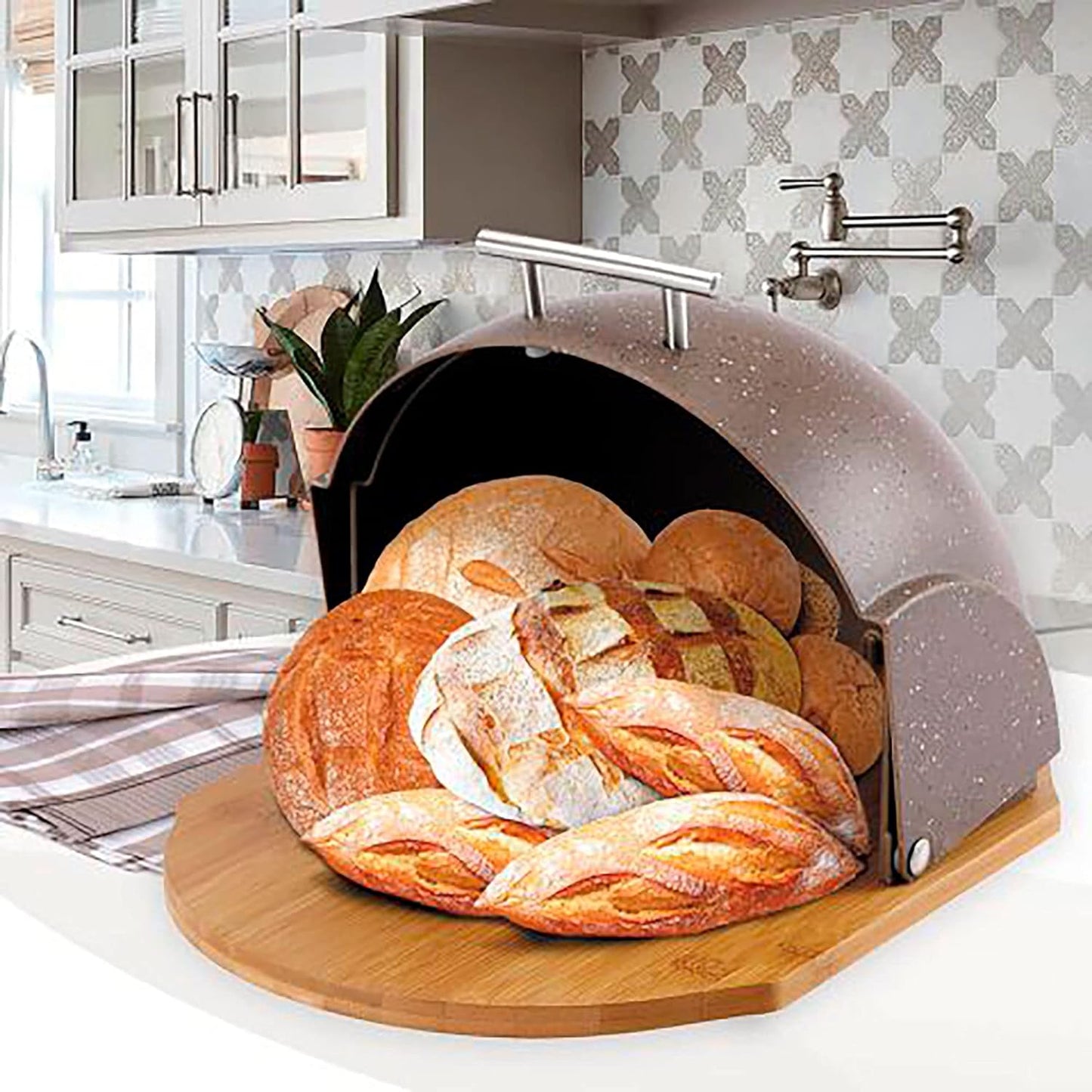 Haus Roland Bread Box Marble Style