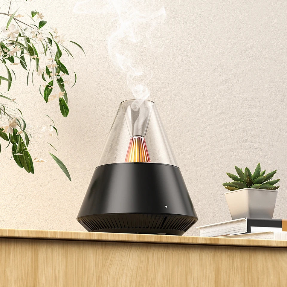 Volcanic Aroma Air Humidifier With Night Light