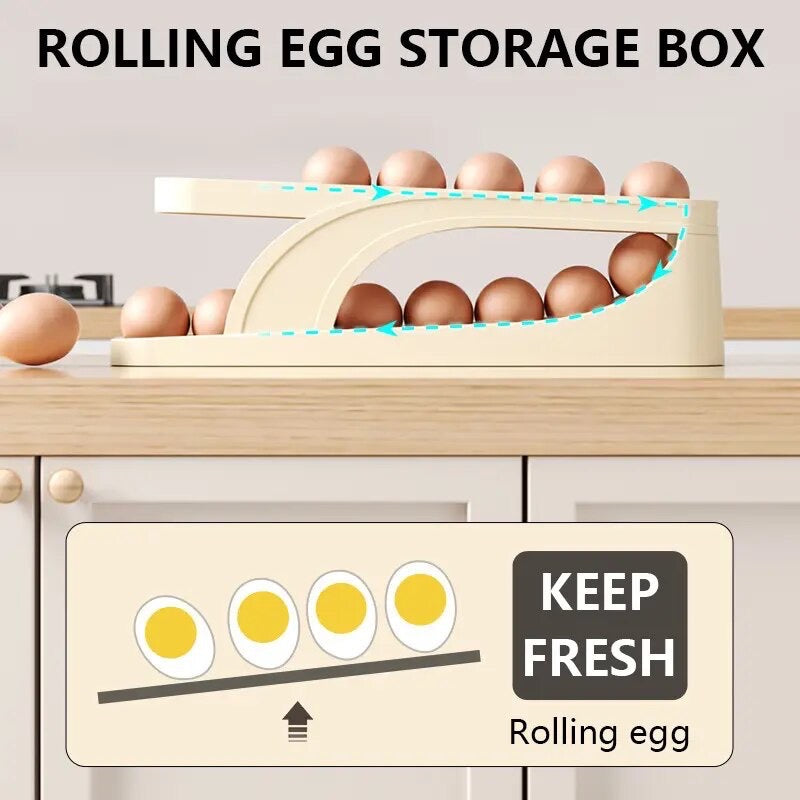 Automatic Scrolling Egg Rack.