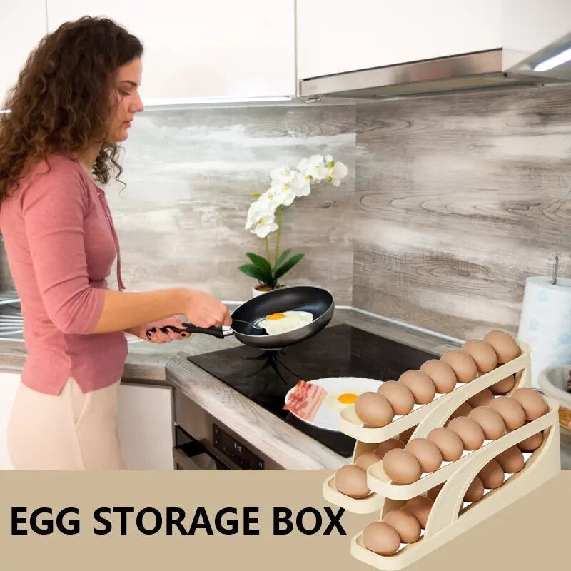 Automatic Scrolling Egg Rack.