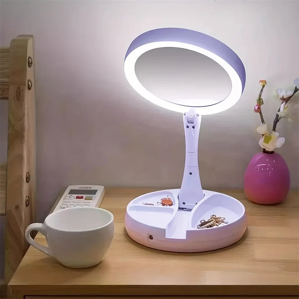 Magnifying Table Top Led Mirror