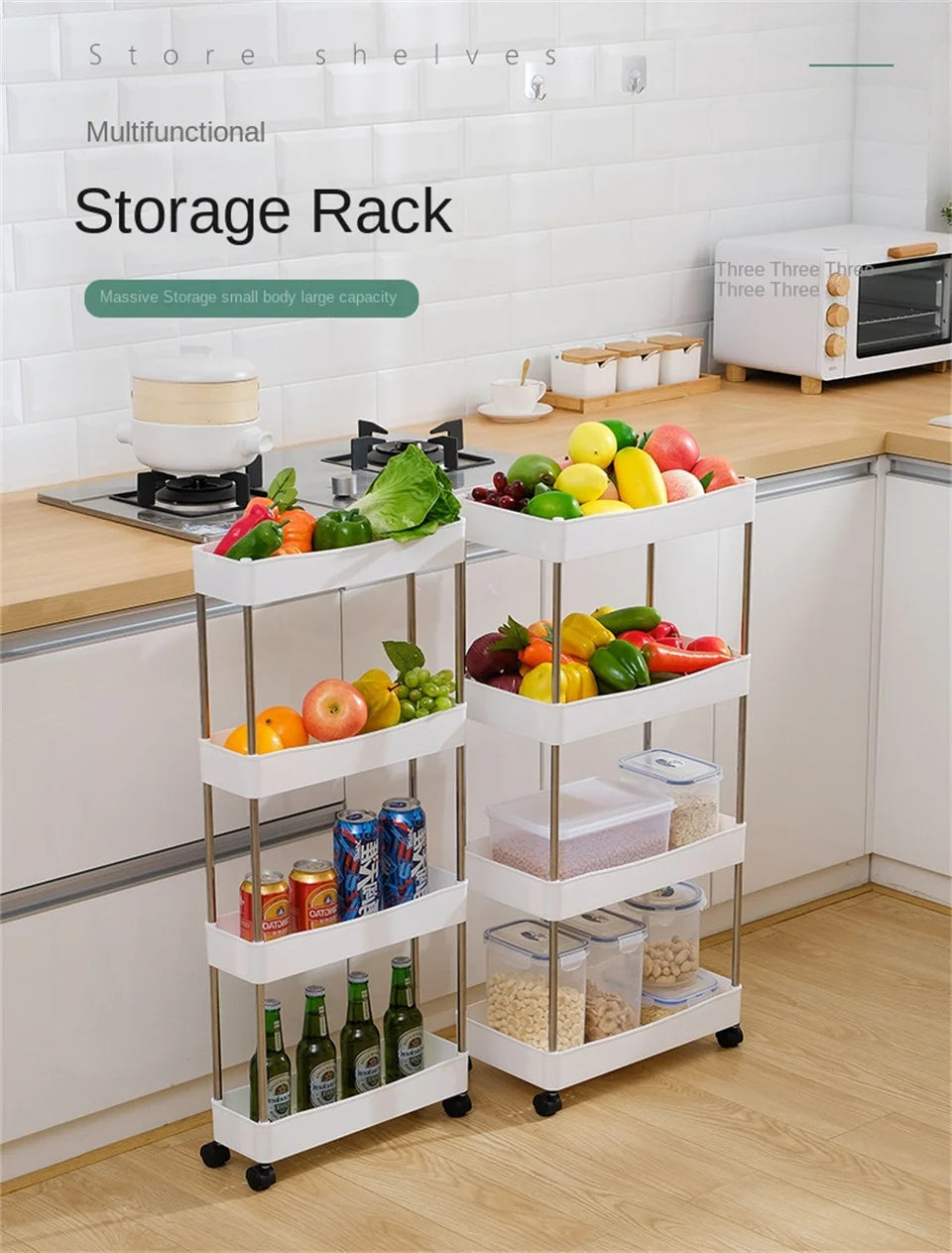 SlimLine Movable Kitchen Trolley