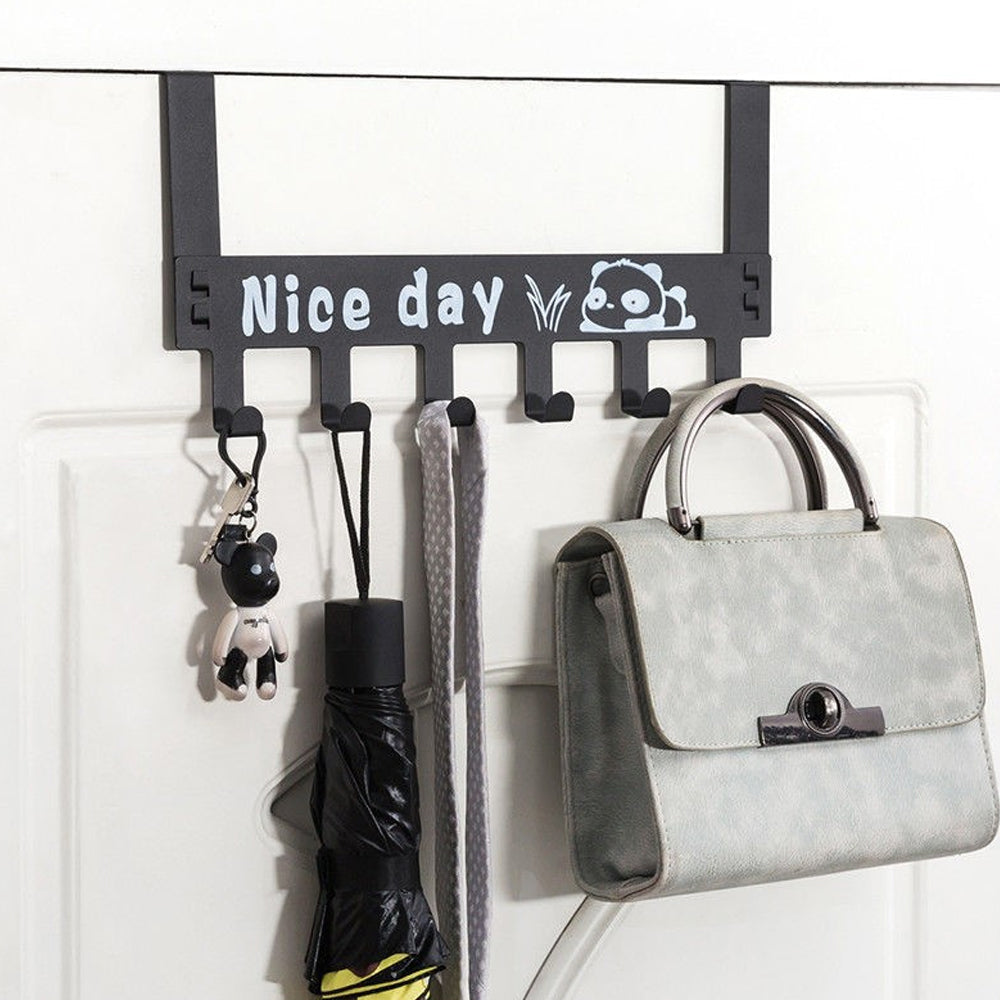 6 Hooks Nice Day Metal Hooks Door Hanger,